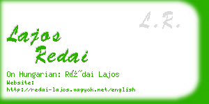 lajos redai business card